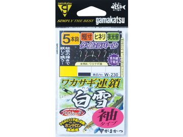 がまかつ(Gamakatsu) W-230 ワカサギ連鎖 白雪 袖タイプ 5本仕掛