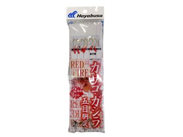 ハヤブサ(Hayabusa) TTSUDAF5 カサゴ・ガシラ五目胴突 RED FIRE 2本鈎