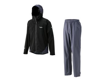 リバレイ(Rivalley) No.6452 RL ストレッチライトレインスーツ ブラック