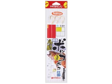 ハリミツ C-81 根魚ボッコボコ仕掛 3本 10号-10号