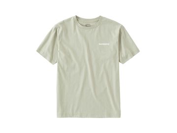 シマノ(SHIMANO) SH-004V オーガニックコットン ロゴ Tシャツ ベージュ L