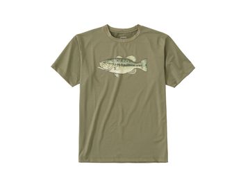 シマノ(SHIMANO) SH-005V グラフィック 速乾 Tシャツ カーキ L