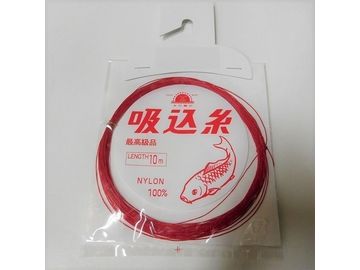 日輪 ナイロン吸込み糸 赤