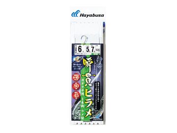 ハヤブサ(Hayabusa) SD194 瞬貫ヒラメ カタクチ用1本鈎 ラメ留 6号-5号