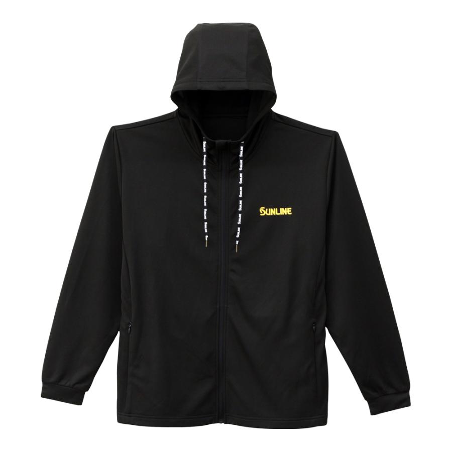 サンライン(SUNLINE) DRYフルジップパーカー（虫よけ）　SUW-15505DPK ブラック×ゴールド