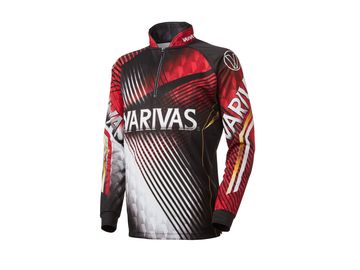 バリバス(VARIVAS) VAZS-21 ドライジップシャツ 長袖 レッド