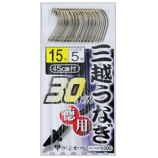 がまかつ(Gamakatsu) 糸付 徳用 三越うなぎ（茶）