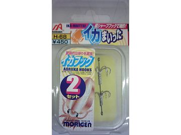 もりげん（MORIGEN） H-68 イカまいった 丸イカ針 8本掛針 2段×2組