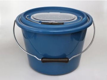 ベイシックジャパン 活かしアジバケツ 10L ブルー 内かご付