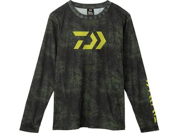 ダイワ(Daiwa) DE-8622 ドライメッシュロングシャツ ブラックライムへクス L