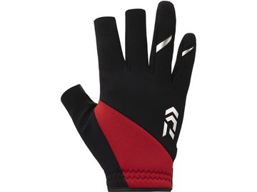 ダイワ(Daiwa) DG-8422W 防寒ライトグリップグローブ 3本ロングカット レッド L
