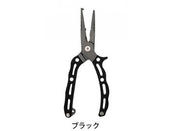 宇崎日新(ニッシン) BLACK JAGUAR ステンレスシステムプライヤ 180mm ブラック