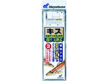 ハヤブサ(Hayabusa) NT661 投げキス天秤式 秋田キツネ茶3本鈎 9号-2号