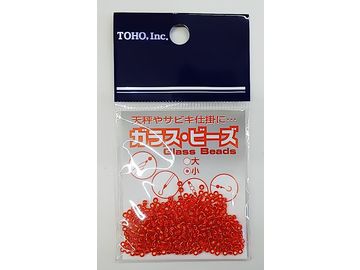 東邦産業 ガラスビーズ 赤 小