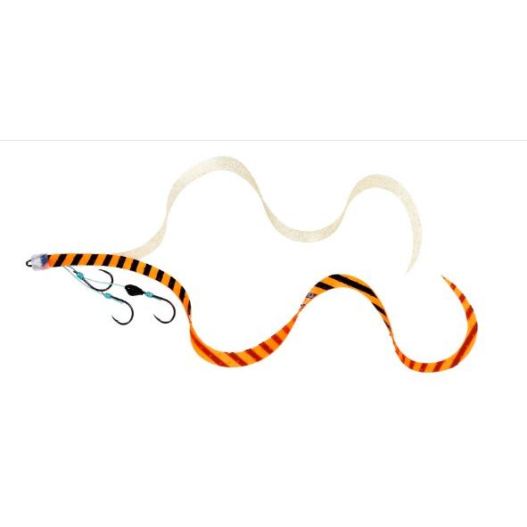 ダイワ(Daiwa) 紅牙替えユニット β SS やり過ぎカーリー3本針　オレンジゼブラ＋ゴールドラメ