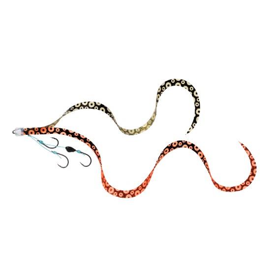 ダイワ(Daiwa) 紅牙替えユニット β SS やり過ぎカーリー3本針　蛸足ケイムラオレンジ＋グローラメ