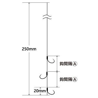 がまかつ(Gamakatsu)　 定番3本チラシ T1 貫チラシ