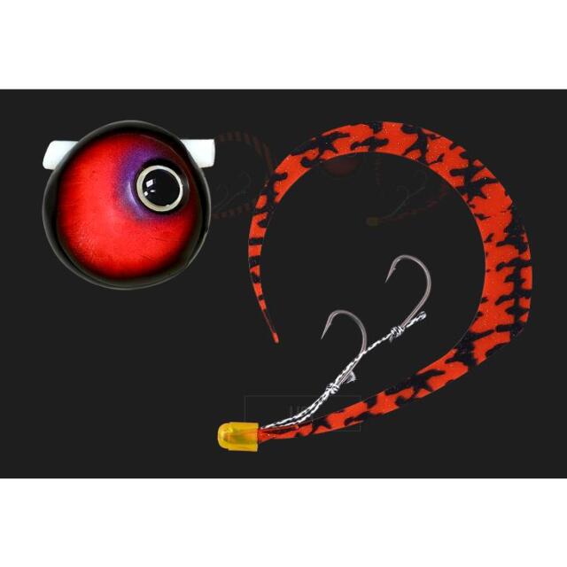 ジャッカル(JACKALL) 鉛式ビンビン玉スライド 45g無双カスタム ブラックレッド/シマレッド