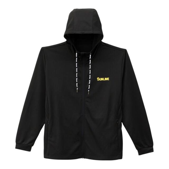 サンライン(SUNLINE) DRYフルジップパーカー（虫よけ）　SUW-15505DPK ブラック×ゴールド