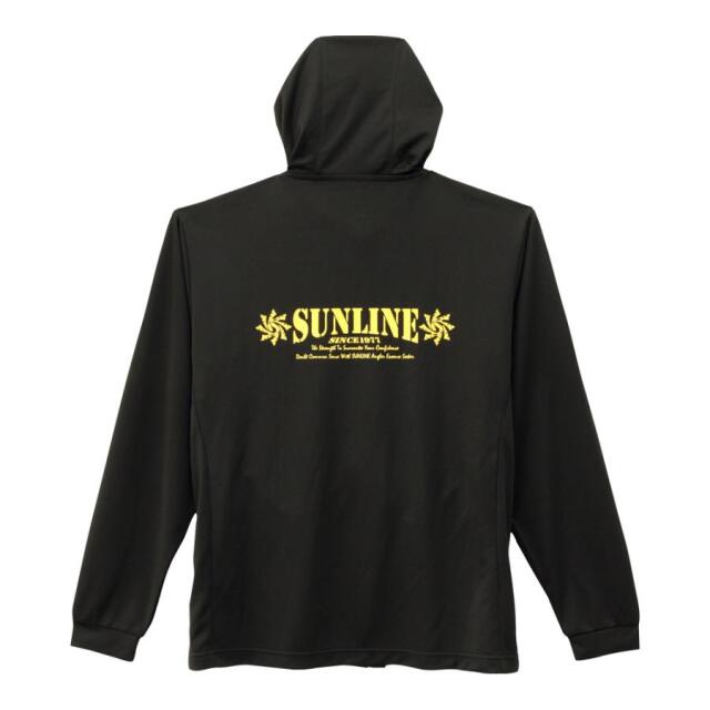 サンライン(SUNLINE) DRYフルジップパーカー（虫よけ）　SUW-15505DPK ブラック×ゴールド