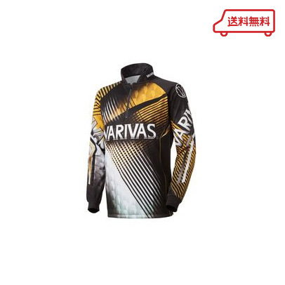 【送料無料】バリバス(VARIVAS) VAZS-21 ドライジップシャツ 長袖 ゴールド