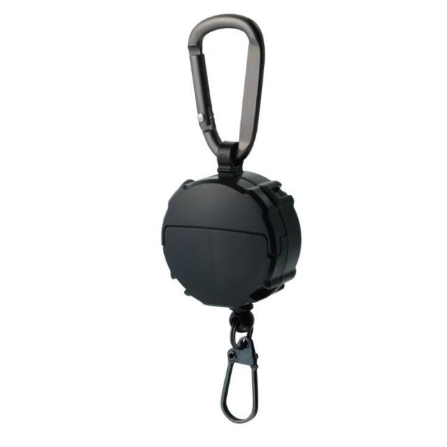 第一精工　カラビナリール+マイクロケース　ブラック
