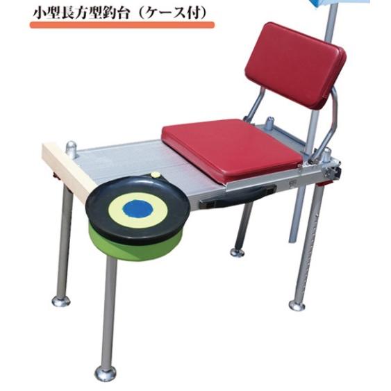 泡づけ本舗(Awazuke)  小型長方型釣台（背もたれ、エサポール付）