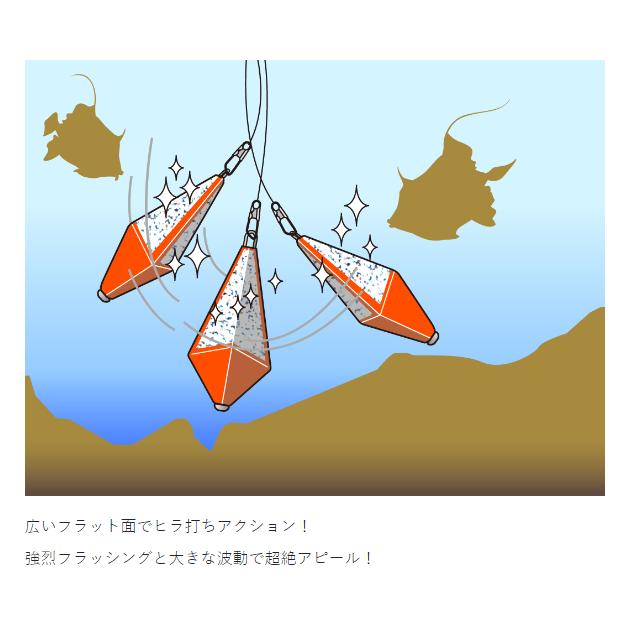 がまかつ(Gamakatsu) 競技カワハギ ヒラ打ちシンカー2 30号 ＃1 夜光