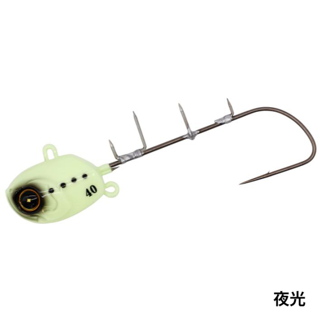 ハヤブサ(Hayabusa) SW415 瞬貫船太刀魚テンヤ 誘い速掛フッ素フック