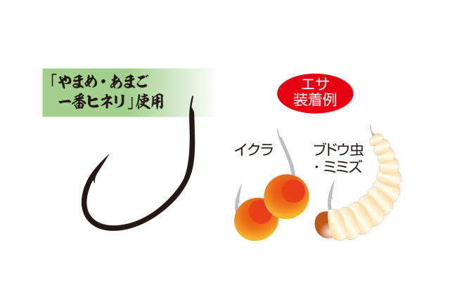 カツイチ(KATSUICHI) やまめ・あまご一番ヒネリ 糸付