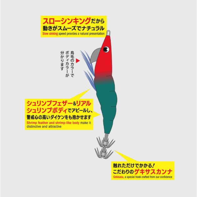 メジャークラフト(Major craft)　エギゾー オモリグ シュリンプ