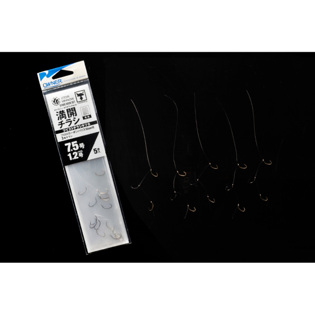 オトリミノースペアフックセット　満開チラシツイストチラシキツネ 7.5号