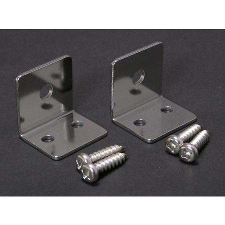 マルエム Ｌ金具ネジ付　（２個セット）