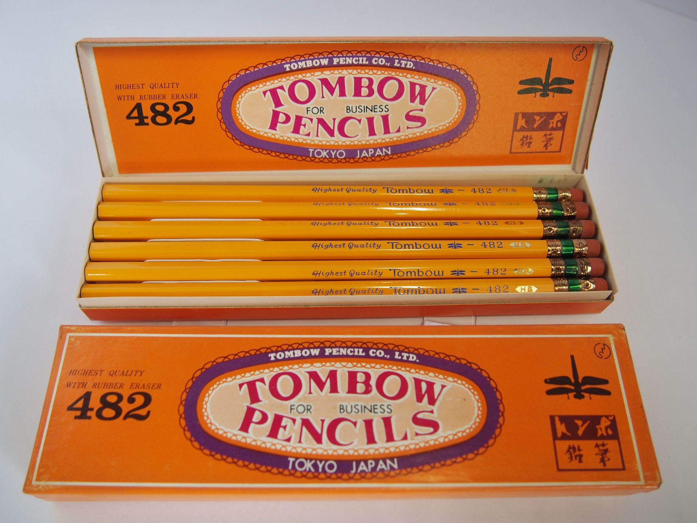 【送料別】貴重!！ トンボ鉛筆 ゴム付鉛筆 482 12本入 外箱一部破損有 オフィス用品の特選卸売市場 フィットオフィス