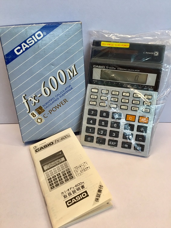 送料無料】廃番 CASIO カシオ 関数電卓 8桁 リチウム電池・ソーラー