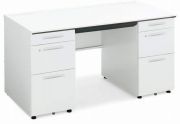 【送料・組立費無料】コクヨ　ｉSデスクシステム　両袖デスク（Ｂ４タイプ）　幅１４００ｘ奥７００ｘ高７２０　SD-ISN147CBBSPAWN3(ホワイト)　SD-ISN147CBBＳMT1N3(ナチュラルオーク)　SD-ISN147CBBＳMP2N3(ラスティックミディアム)