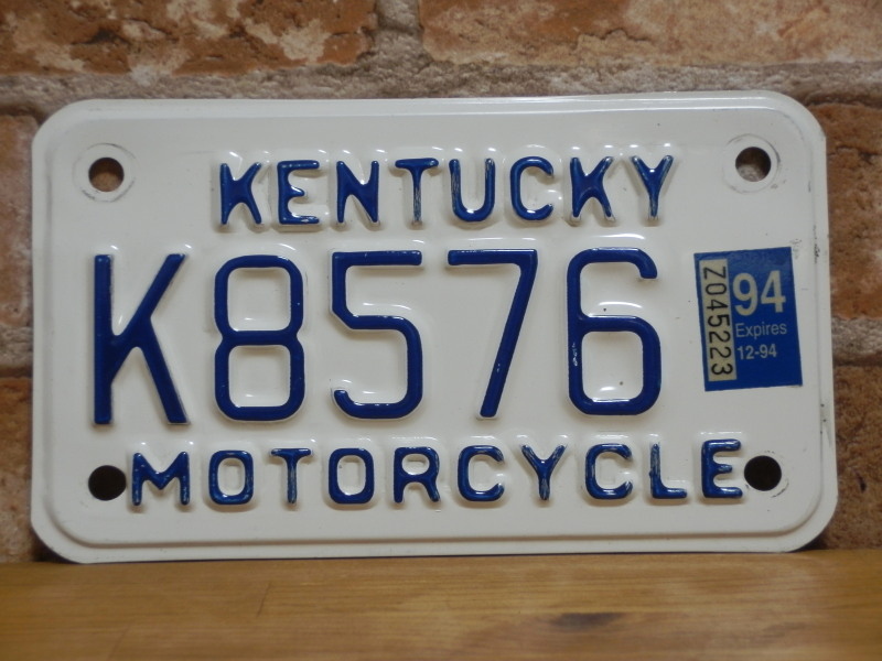 USEDモーターサイクルナンバープレート　ケンタッキー　