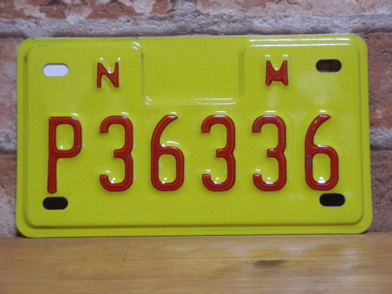 USEDモーターサイクル ナンバープレート  ニューメキシコ