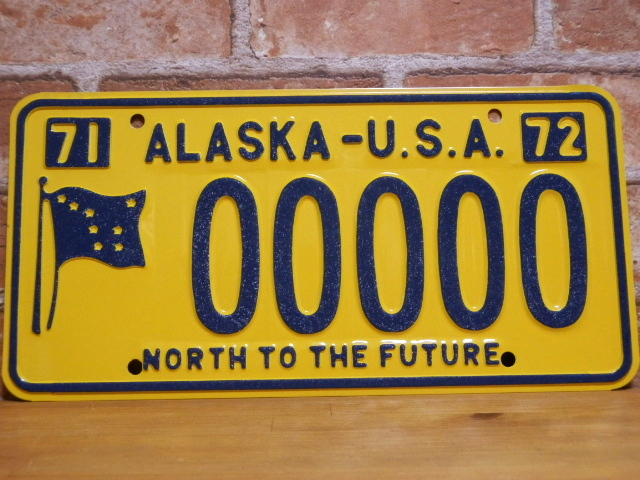 USEDサンプルプレート　アラスカ　ＡＫ