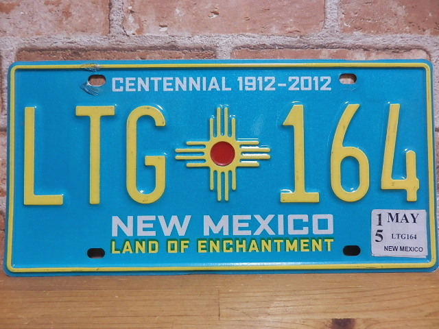 USEDナンバープレート　ニューメキシコ　ＮＭ