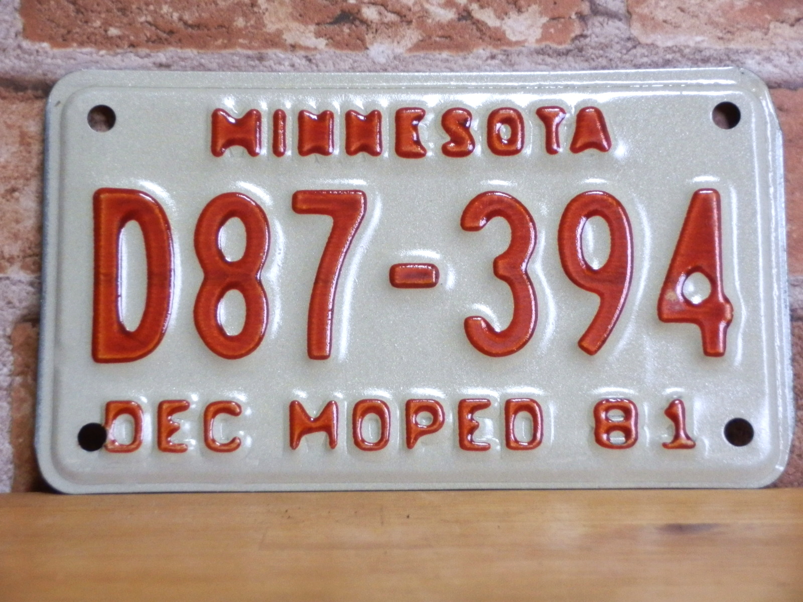 USEDモーターサイクルプレート　ミネソタ　ＭＮ
