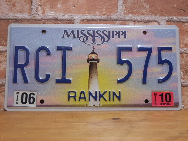 USEDナンバープレート　ミシシッピ　ＭＳ