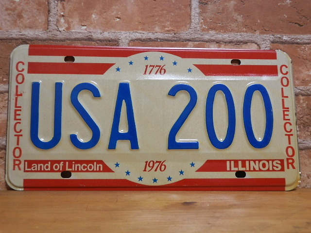 USEDサンプルプレート　イリノイ　ＩＬ