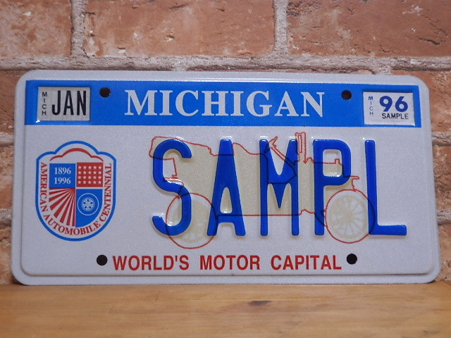 USEDサンプルプレート　　ミシガン　ＭＩ