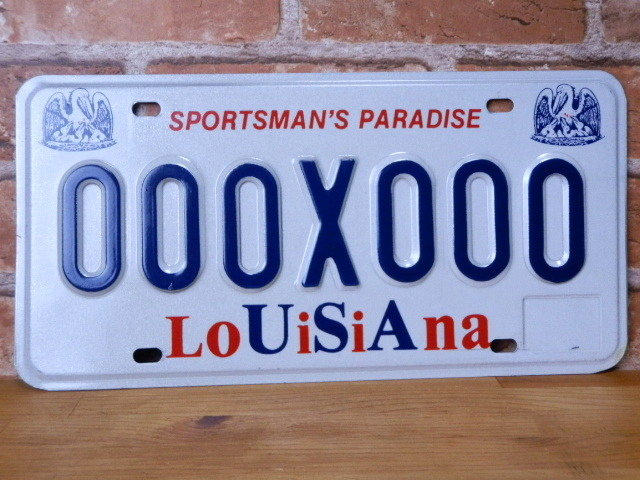 USEDサンプルプレート　ルイジアナ　ＬＡ