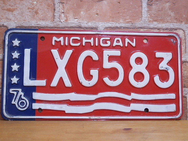 USEDナンバープレート　　ミシガン　ＭＩ