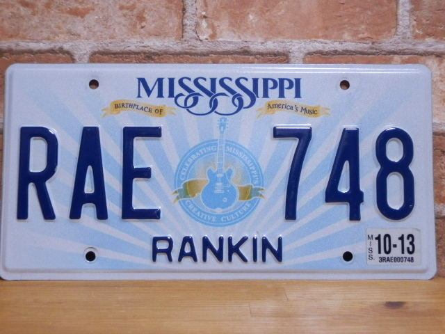 USEDナンバープレ－ト ミシシッピ