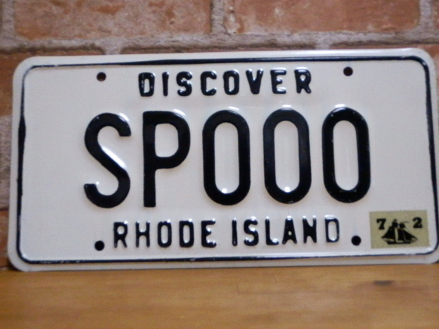 USEDサンプルプレート　ロードアイランド　RI