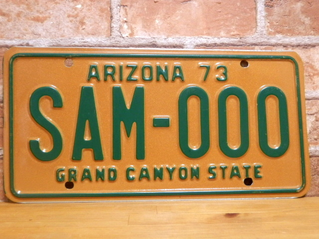 USEDサンプルプレート　アリゾナ　ＡZ