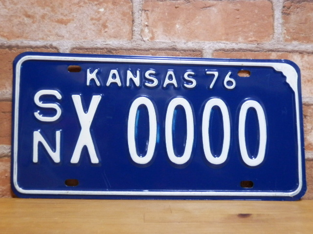 USEDサンプルプレート　カンザス　ＫＳ